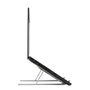 Targus Support Portable Ergonomique pour Ordinateur Portable et Tablette 10-15.6 Pouces en Aluminium, 6 Hauteurs Réglables, Pliable, Avec Pochette Grise
