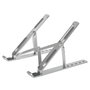Targus Support Portable Ergonomique pour Ordinateur Portable et Tablette 10-15.6 Pouces en Aluminium, 6 Hauteurs Réglables, Pliable, Avec Pochette Grise