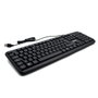 Nilox Clavier USB Noir AZERTY - 105 Touches Full-Size, Membrane Silencieuse, Plug & Play, Compatible Windows