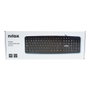 Nilox Clavier USB Noir AZERTY - 105 Touches Full-Size, Membrane Silencieuse, Plug & Play, Compatible Windows