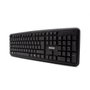 Nilox Clavier USB Noir AZERTY - 105 Touches Full-Size, Membrane Silencieuse, Plug & Play, Compatible Windows