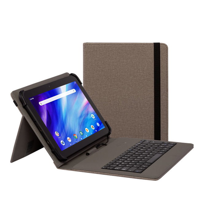 Nilox Housse avec Clavier pour Tablette 9.7 à 10.5 Pouces, Beige, Connexion Micro USB et USB-C, Compatible Android/Windows Nilox Housse avec Clavier pour Tablette 9.7 à 10.5 Pouces, Beige, Connexion Micro USB et USB-C, Compatible Android/Windows