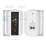 Tooq Enceintes Amplifiées Murales 30W Blanc 2x30W RCA Jack 3.5mm Haut-parleurs