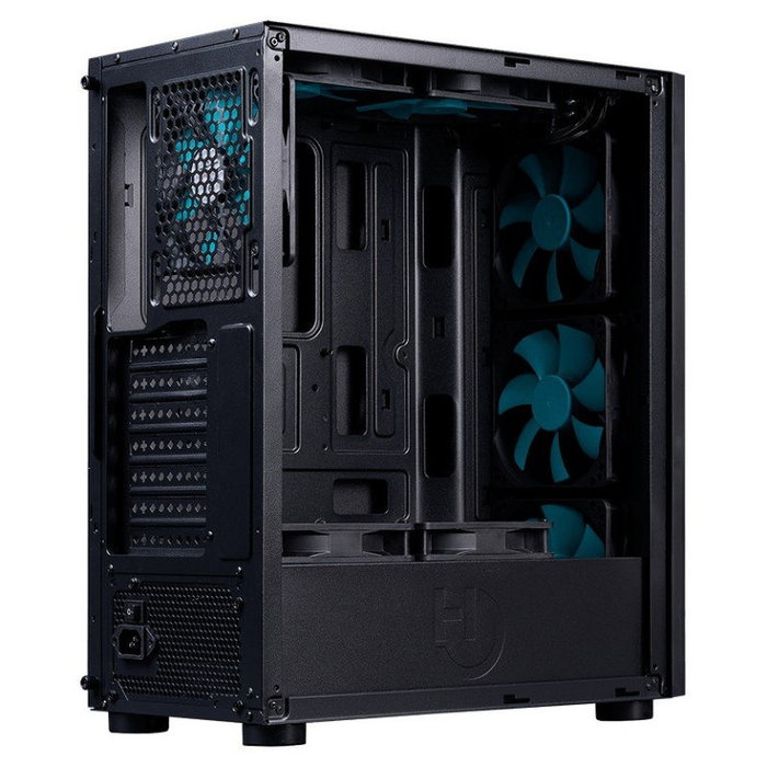 Hiditec V20 Boîtier PC Gaming ATX Noir Vitre Trempée Éclairage ARGB Rainbow USB 3.2 Hiditec V20 Boîtier PC Gaming ATX Noir Vitre Trempée Éclairage ARGB Rainbow USB 3.2