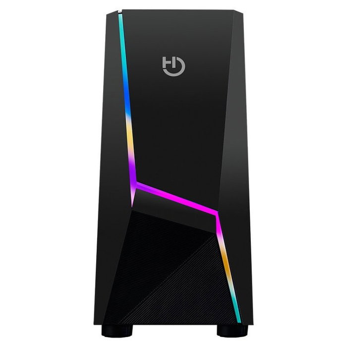 Hiditec V20 Boîtier PC Gaming ATX Noir Vitre Trempée Éclairage ARGB Rainbow USB 3.2 Hiditec V20 Boîtier PC Gaming ATX Noir Vitre Trempée Éclairage ARGB Rainbow USB 3.2