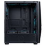 Hiditec V20 Boîtier PC Gaming ATX Noir Vitre Trempée Éclairage ARGB Rainbow USB 3.2