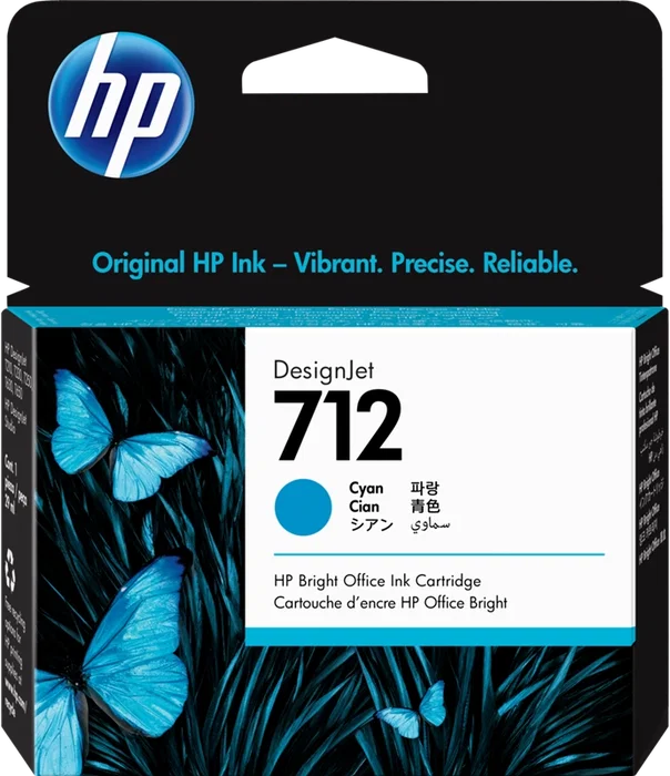HP Cartouche d'encre 712 Cyan 29 ml