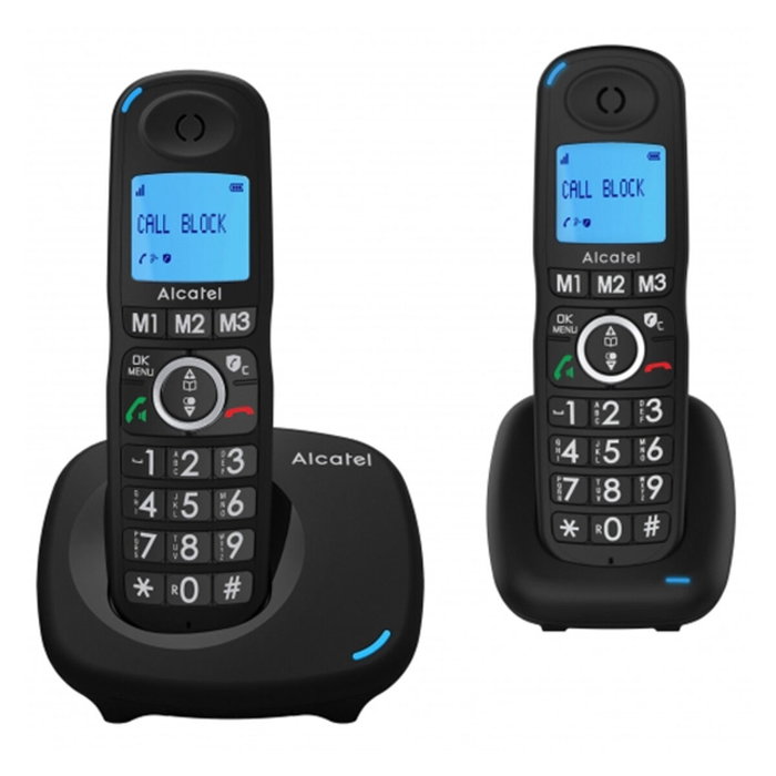 Téléphone Sans Fil Alcatel Versatis XL 535 Duo Noir (2 pcs) Téléphone Sans Fil Alcatel Versatis XL 535 Duo Noir (2 pcs)