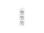 Lanberg Reglette 3 Prises Schuko Blanche 1.5m - Bloc Multiprises avec Protection Enfants IP20