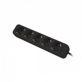 Lanberg Multiprise 5 Prises Schuko Noir 1.5m - Protection Enfants IP20