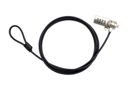 Nilox Câble de Sécurité pour Ordinateur Portable avec Serrure à Combinaison 4 Chiffres 1.8 m