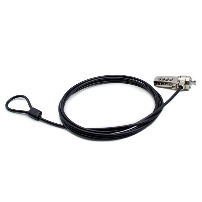 Nilox Câble de Sécurité pour Ordinateur Portable avec Serrure à Combinaison 4 Chiffres 1.8 m Nilox Câble de Sécurité pour Ordinateur Portable avec Serrure à Combinaison 4 Chiffres 1.8 m