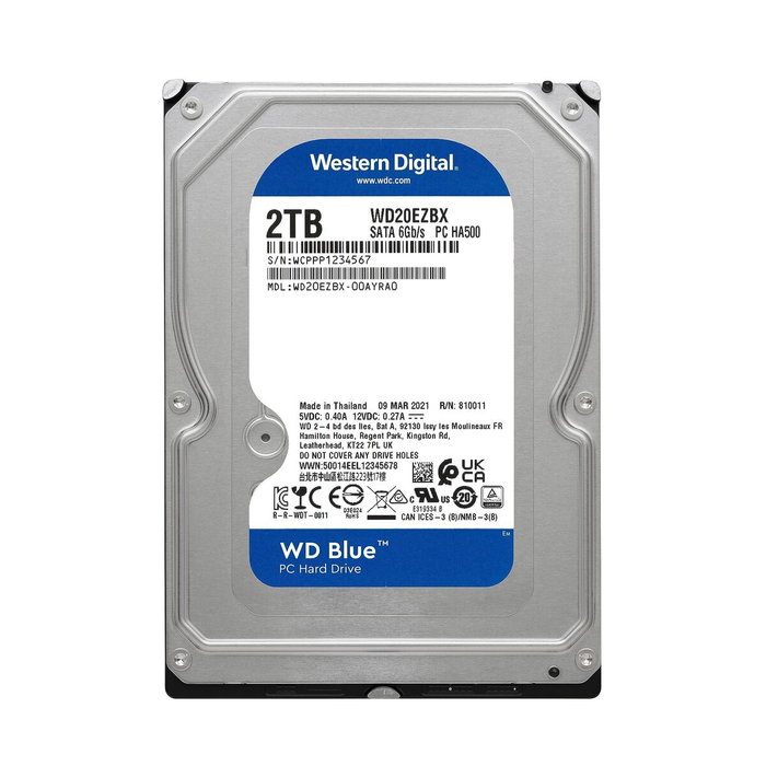 Disque dur Western Digital Blue 3,5" 2 TB HDD