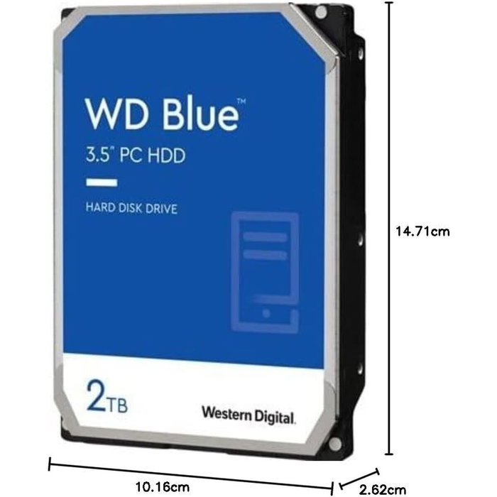 Disque dur Western Digital Blue 3,5" 2 TB HDD