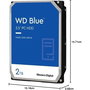 Disque dur Western Digital Blue 3,5" 2 TB HDD