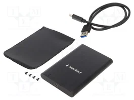 GEMBIRD Boîtier pour disques 2,5 pouces, USB 3.1 Gen 1, aluminium, noir