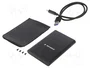 GEMBIRD Boîtier pour disques 2,5 pouces, USB 3.1 Gen 1, aluminium, noir