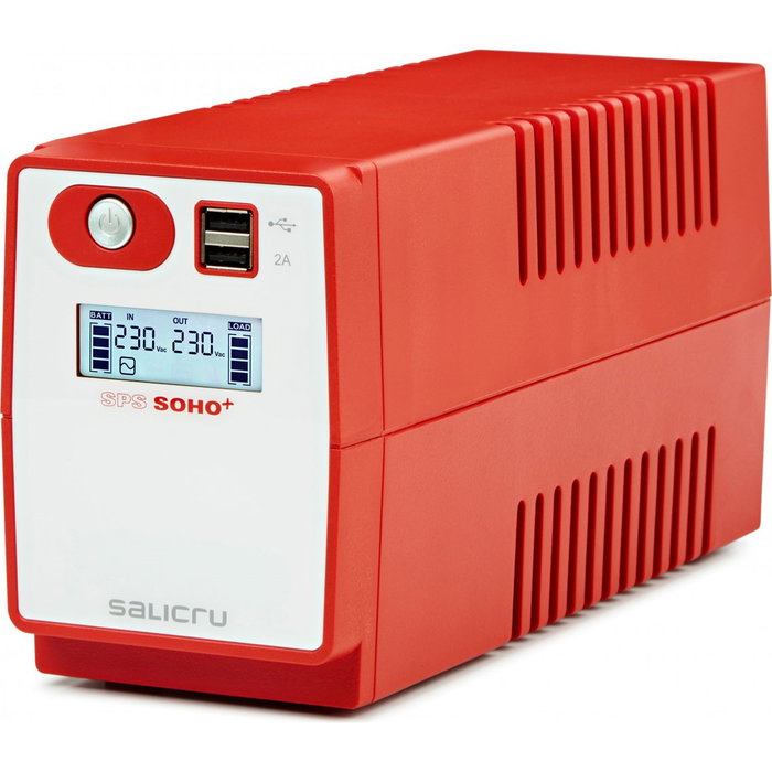 Salicru SPS 500 Soho+ 500 VA Onduleur Line-Interactive 500VA/300W Tour 3 Prises IEC + USB Salicru SPS 500 Soho+ 500 VA Onduleur Line-Interactive 500VA/300W Tour 3 Prises IEC + USB