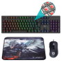 Hiditec Pack Clavier Gaming GK400 Mécanique RGB + Souris Blitz 3500 DPI + Tapis T-Fenix