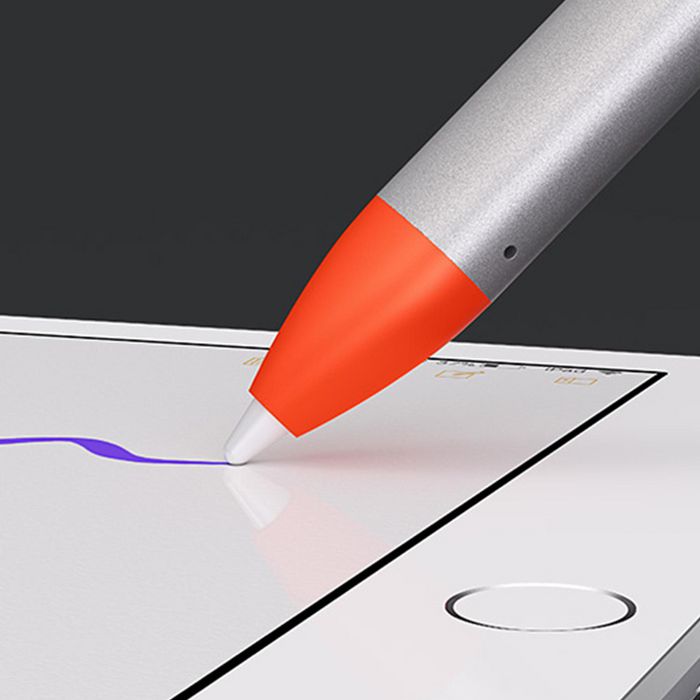Logitech Crayon Stylo numérique précis pour iPad (2018 et +) avec technologie Apple Pencil, inclinaison, rejet de la paume, 7.5h d'autonomie, résistant aux chutes