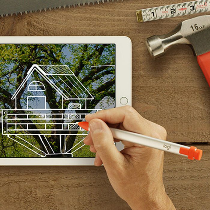 Logitech Crayon Stylo numérique précis pour iPad (2018 et +) avec technologie Apple Pencil, inclinaison, rejet de la paume, 7.5h d'autonomie, résistant aux chutes