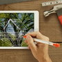 Logitech Crayon Stylo numérique précis pour iPad (2018 et +) avec technologie Apple Pencil, inclinaison, rejet de la paume, 7.5h d'autonomie, résistant aux chutes