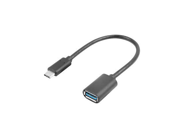 Lanberg AD-UC-UA-04 Adaptateur USB C vers USB A 3.2 Gen 1, 0.15 m, Noir Lanberg AD-UC-UA-04 Adaptateur USB C vers USB A 3.2 Gen 1, 0.15 m, Noir