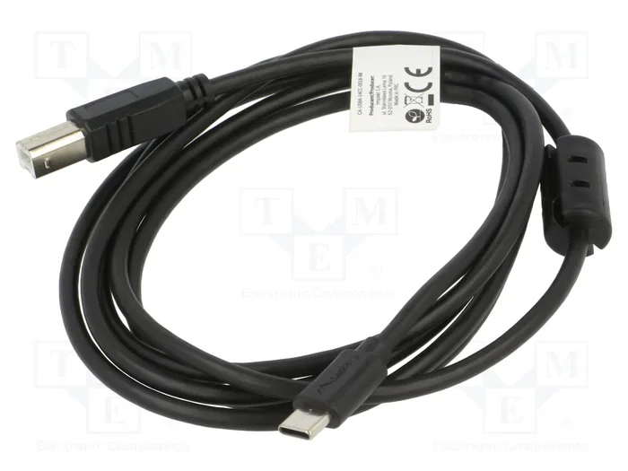 Lanberg Câble USB 2.0 USB-C vers USB-B 1,8m Noir Lanberg Câble USB 2.0 USB-C vers USB-B 1,8m Noir