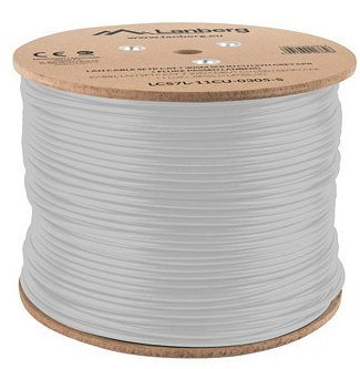 Lanberg LCS7L-11CU-0305-S Bobine câble réseau Cat.7 S/FTP 305 m blanc