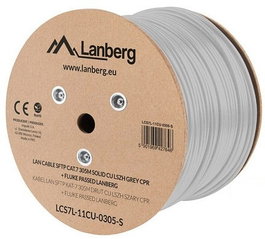 Lanberg LCS7L-11CU-0305-S Bobine câble réseau Cat.7 S/FTP 305 m blanc
