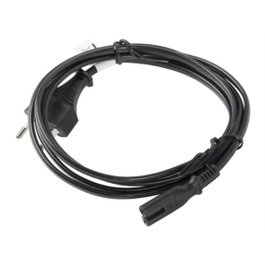 Lanberg CA-C7CA-11CC-0030-BK Câble d'Alimentation 3 m CEE7/16 vers C7 Noir