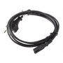Lanberg CA-C7CA-11CC-0030-BK Câble d'Alimentation 3 m CEE7/16 vers C7 Noir