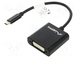 LANBERG Adaptateur USB 3.1 vers DVI-I (24+5) socle, USB C