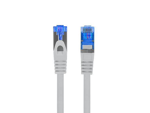 Lanberg Câble réseau Cat6a S/FTP RJ-45 mâle/mâle 1,5 m Gris