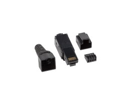 Lanberg PLU-6000TL Connecteur RJ45 Cat 6 UTP Mâle Noir Nylon et PC