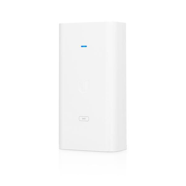 Ubiquiti Injecteur PoE EdgePoint, Alimentation 54V 80W avec Protection contre les Surtensions et Fiche de Terre pour Réseau