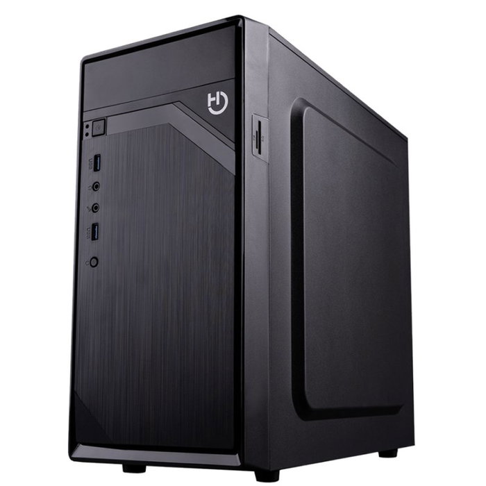 Hiditec CHA010032 Boîtier PC Micro-ATX Mini Tour Noir avec Alimentation 500W