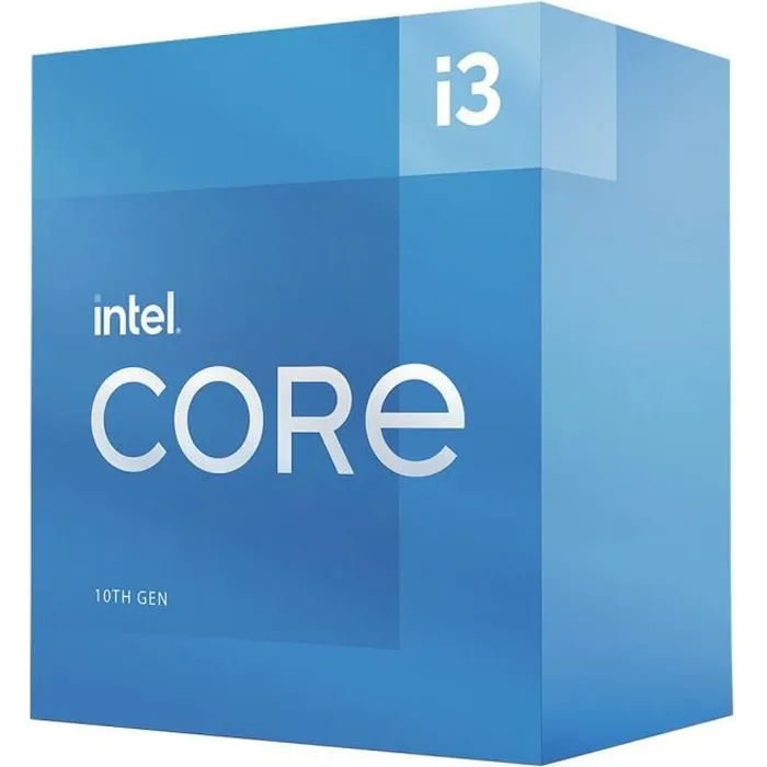 Intel - Processeur Core i3-10105F - Socket 1200 - 4 cœurs, 4,4 GHz Turbo, 6 Mo de cache - 65W Intel - Processeur Core i3-10105F - Socket 1200 - 4 cœurs, 4,4 GHz Turbo, 6 Mo de cache - 65W