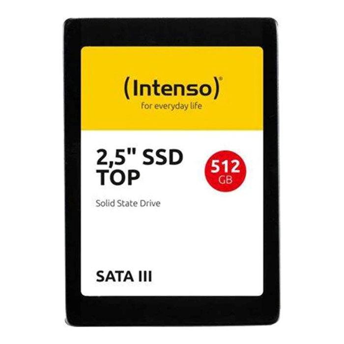 Intenso SSD Interne Top Performance 512 Go SATA III 2.5" Vitesse Lecture 520 Mo/s Écriture 500 Mo/s
