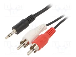 GEMBIRD Câble Jack 3,5mm vers 2x RCA 2,5m