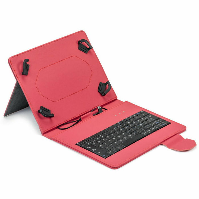 Maillon Technologique Housse pour iPad + Clavier MTKEYUSBRED Noir Rouge Espagnol Qwerty Maillon Technologique Housse pour iPad + Clavier MTKEYUSBRED Noir Rouge Espagnol Qwerty