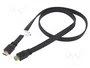 Lanberg Câble HDMI 2.0 Plat 4K 1m Noir