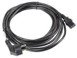 Lanberg Câble d'alimentation Schuko CEE 7/7 vers IEC320 C13, 10 m, noir, VDE
