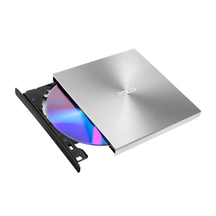 Asus ZenDrive U9M Graveur Externe DVD/CD Ultra-Fin Noir USB Type-C et Type-A avec Support M-DISC pour Sauvegarde de Données sur 1000 Ans