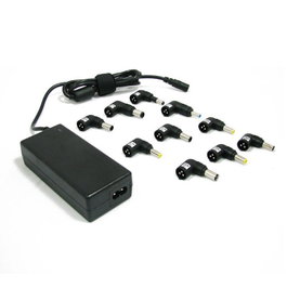 Leotec Chargeur Universel Portable pour Ordinateur Portable 70 W Auto-détection de Tension avec 10 Adaptateurs