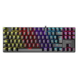 Krom NXKROMKASICTKL Clavier Gaming Mécanique TKL Red Rétroéclairage Rainbow 87 Touches