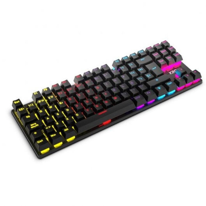 Clavier Krom Kasic TKL Noir LED RGB Rétro-éclairé