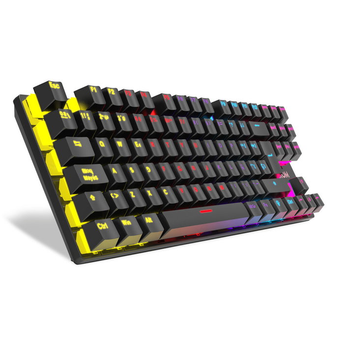 Clavier Krom Kasic TKL Noir LED RGB Rétro-éclairé