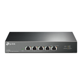 TP-LINK Switch Ethernet 5 Ports Gigabit TL-SX105 Noir, SFP Ports, Rackable, Gestion Non