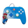 PowerA 1522660-01 - Manette avec câble améliorée officielle pour Nintendo Switch (Modèle OLED et standard) - Design Mario Pop Art, boutons programmables, port audio, câble USB-C 3m